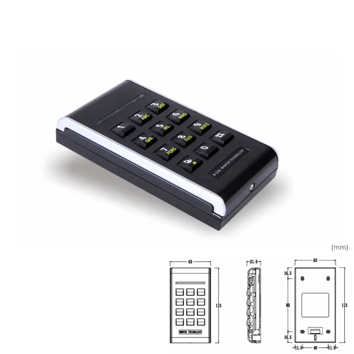 Keypad Access Control System 12V Card Reader Password Door Lock for Home Office CNB-206E