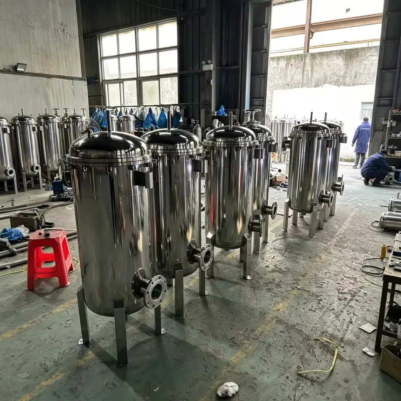 Customized Industrial 304/316 Stainless Steel Bag Filter Pump Core Component Industrial Water Purifier
