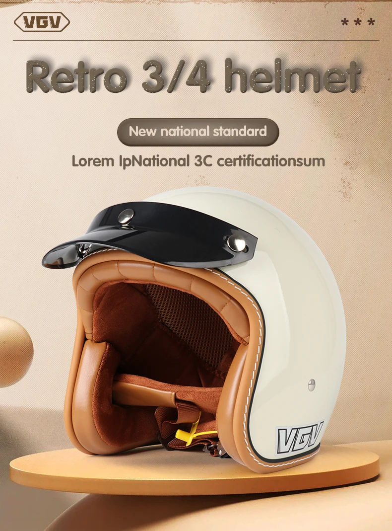 

VGV K7 DOT certified motorcycle helmet ABS material, detachable and washable padding, men's and women's outdoor bicycle helmets