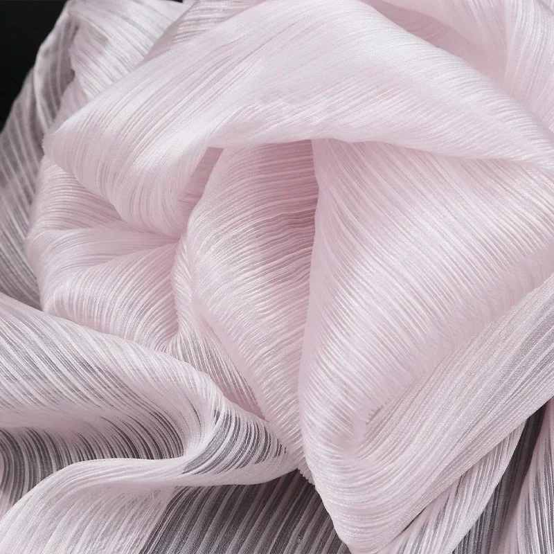 DIY Pleated Organza Handmade Gauze Flowers for Wedding Background Decor Party Stage Modeling Christmas Window Home Decorations