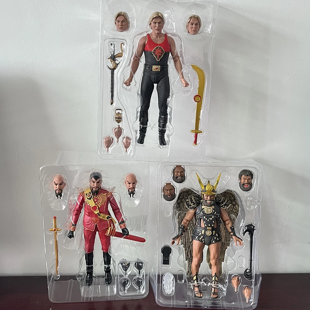 NECA Flash Gordon Figure Defenders of the Earth Series Figure Gordon Prince Vultan Ultimate Action Figure Model Birthday Gift