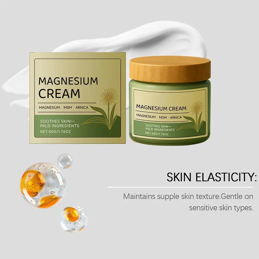 Magnesium Soothing Body Cream Relief Long-Lasting Hydration Anti-Dry Moisturizing Nerve-Relief Massage Absorption skin Care 2026