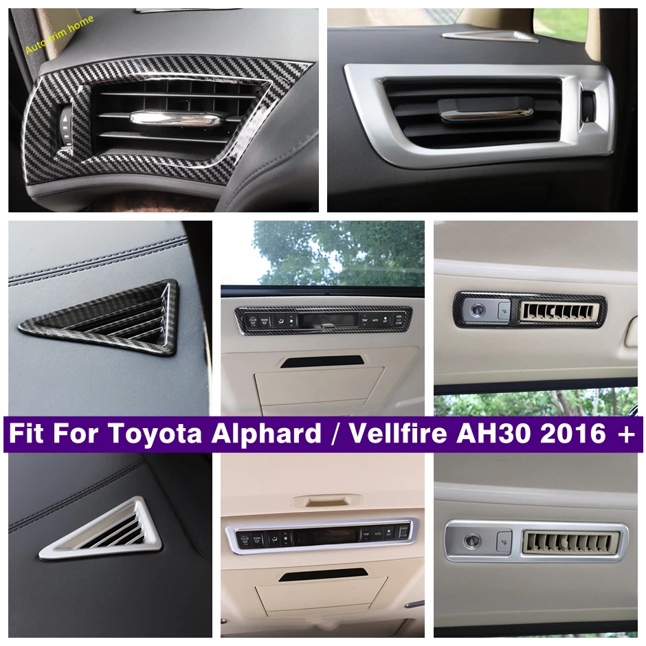 

Dashboard Roof Rear Side Air Conditioning AC Outlet Vent Cover Trim For Toyota Alphard / Vellfire AH30 2016 - 2021 Accessories