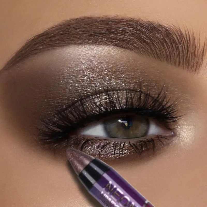 Glitter Eyeshadow Stick Pearlescent 2 In 1 Smudge Proof Makeup Waterproof Lasting Pigment Lipstick Eyeshadow Pen