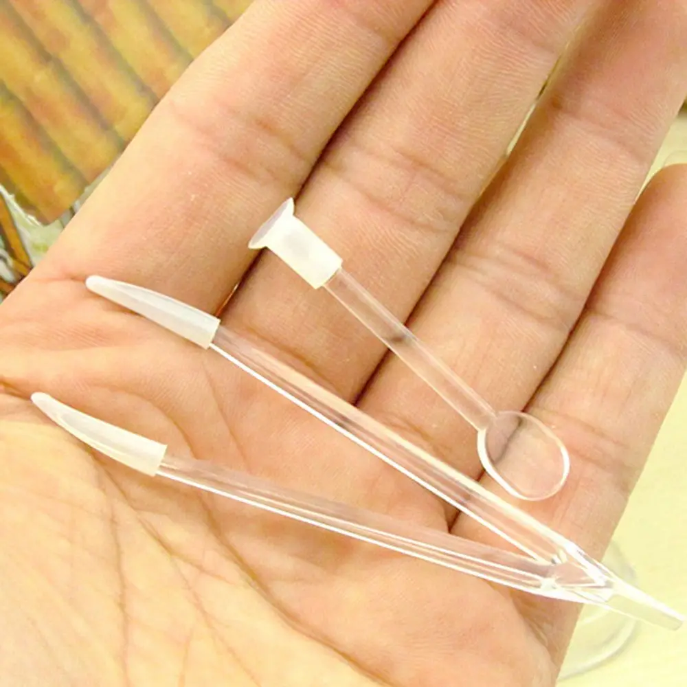 여성용 독립형 대형 투명 핀셋 미용 도구 콘택트 렌즈 클립 흡착 스틱