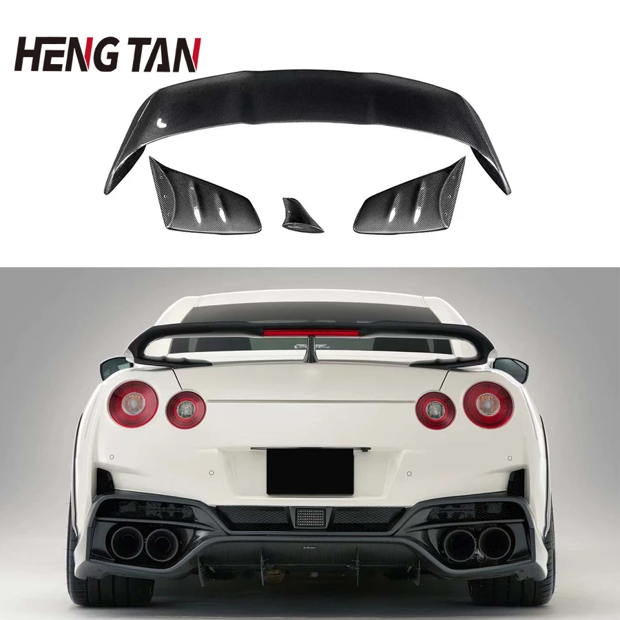 Carbon Fiber For Nissan GTR35 Car Rear Trunk Spoiler Rear Wing Tail Wing Parts Upgrade Body kit Car Accessories