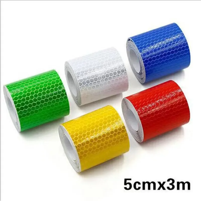 5CMx3M Reflective Decor Decals Warning Safety Reflectante Tape Film Reflector Sticker for auto motor vehicle Car Access Exterior
