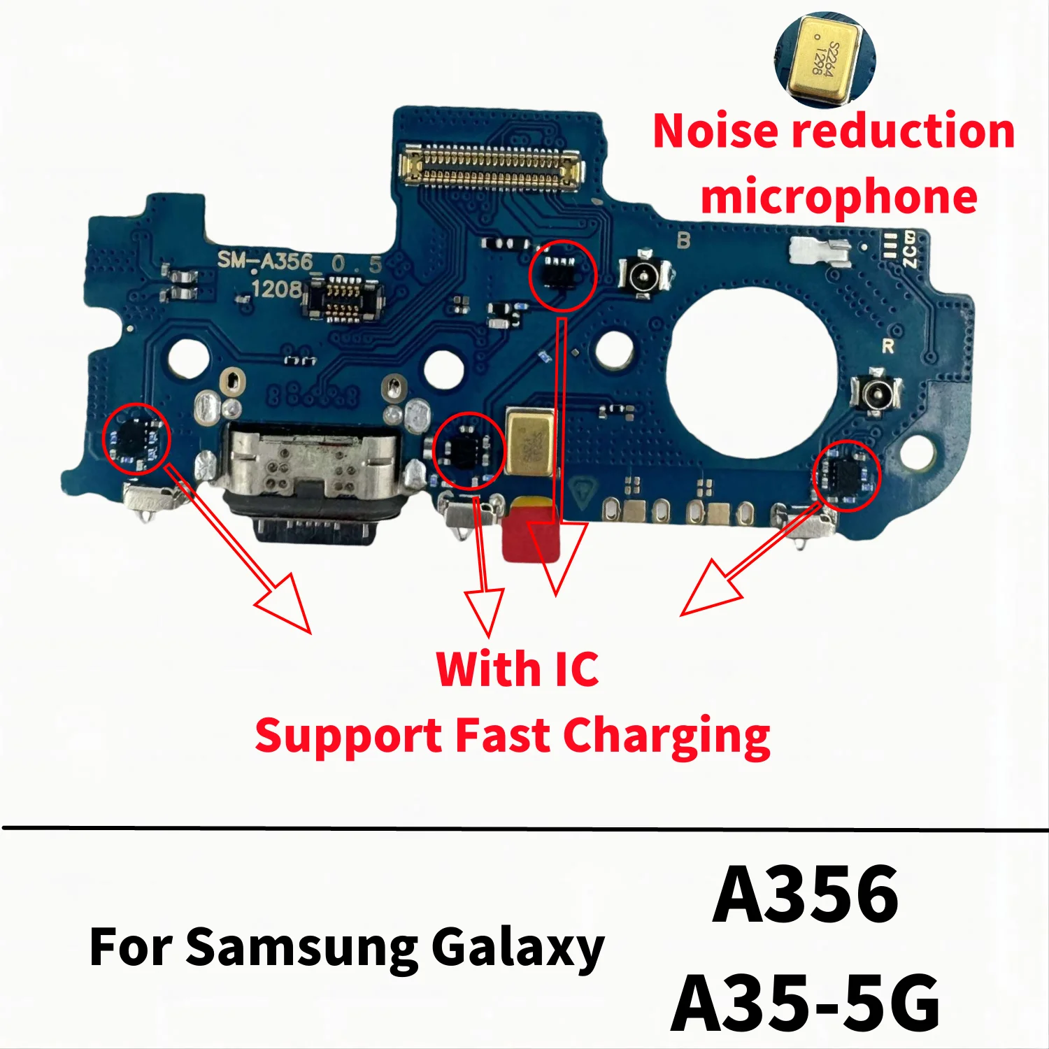 Carte de connecteur de chargeur USB S6, port de charge, câble flexible pour Samsung A15, A25, A35, A55, 5G