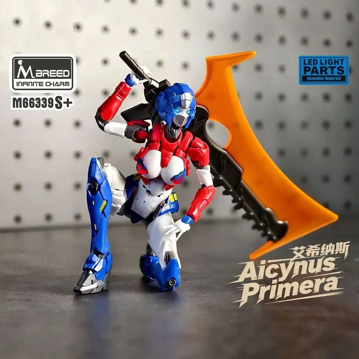 NUOVO M Modello KO Arcee Aicynus Primera Modello di Montaggio Trasformazione Action Figure M66339 Con Luce Led Collezione Giocattolo Regalo
