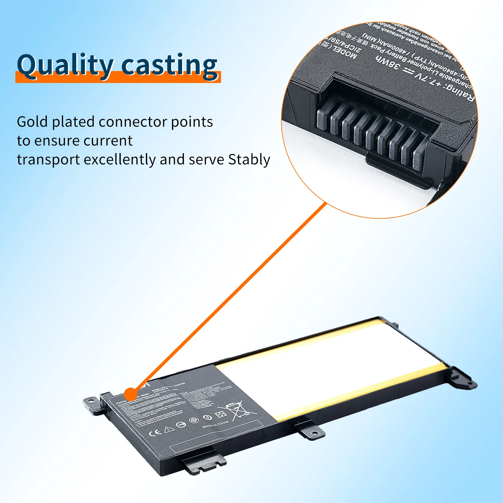 Imagem -03 - Bvbh-substituição Bateria do Portátil para Asus Vivobook 14 X442ur X442uq X442un F442u F442ur A480u X442ua 38wh C21n1638