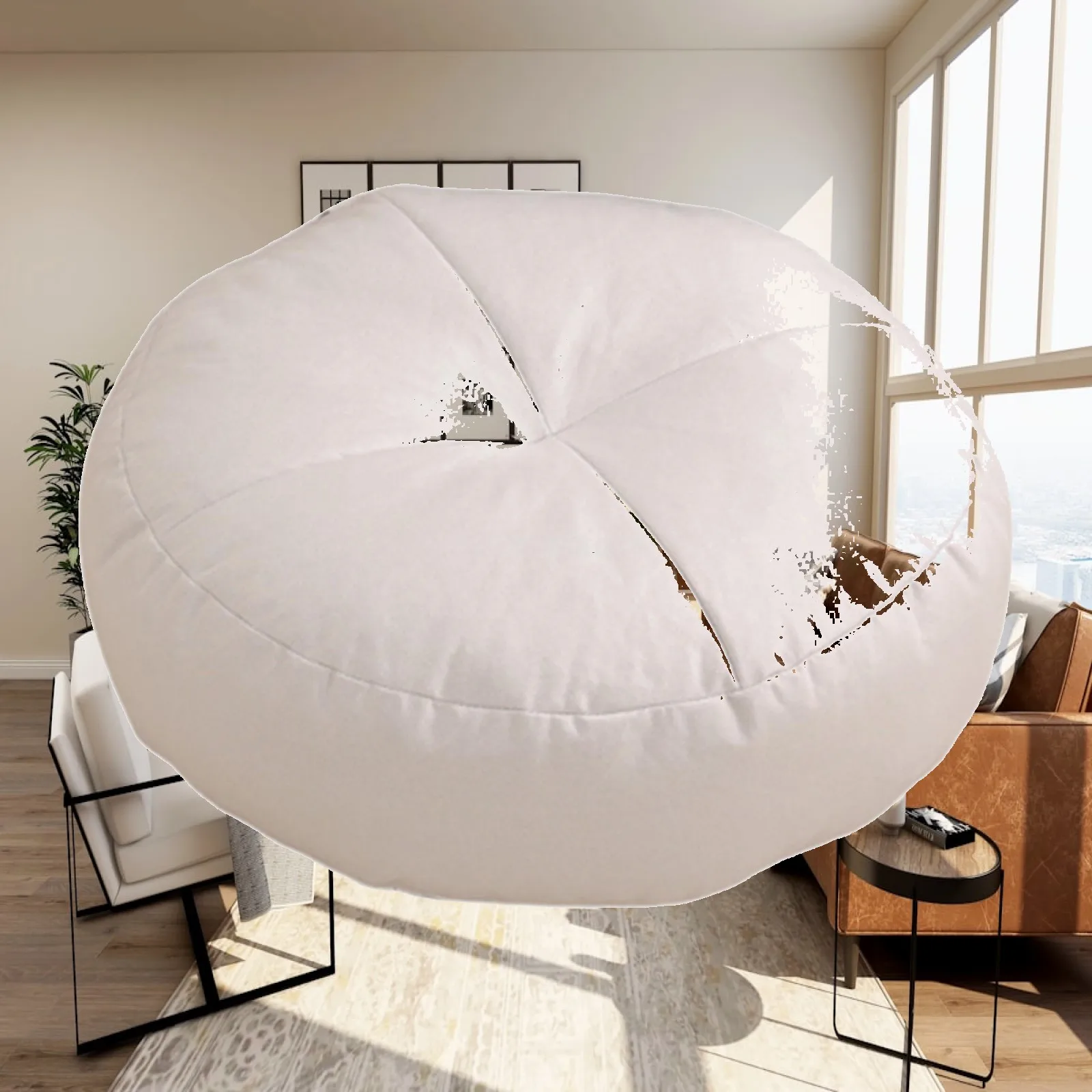 Seat Cushion Footstool Ottoman 40cmx40cm Multifunctional Sitting Mat Tatami Carpet Pad for Office Home Living Room Preschool
