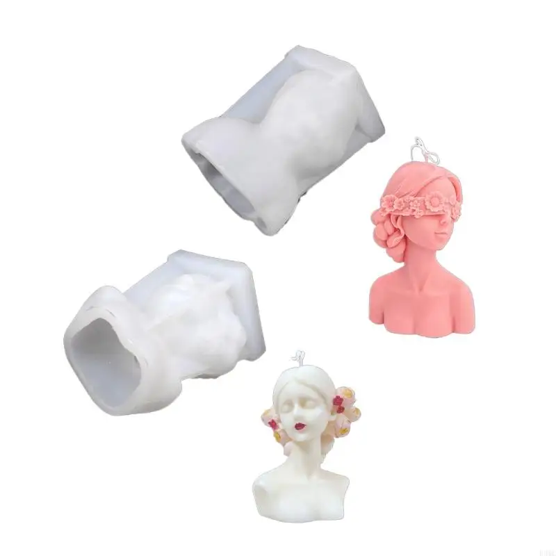 

R3MC Blindfolded Girl Epoxy Silicone Mold Mold Dragon Decorative Crafts Mold