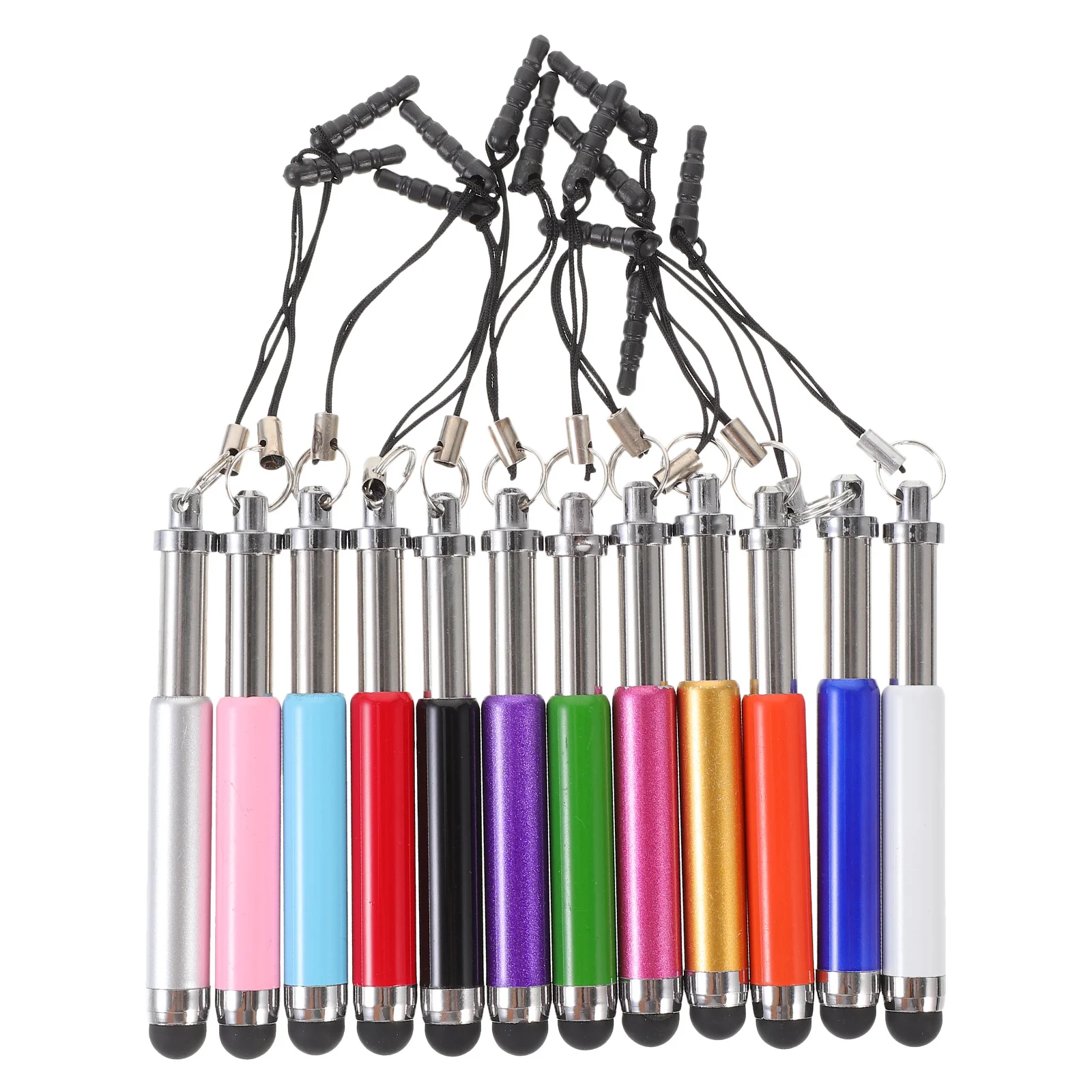 

12Pcs Capacitive Stylus Pen Premium Alloy Retractable Touch Screen Pen for Smooth Writing Tool Phone Writing Tool