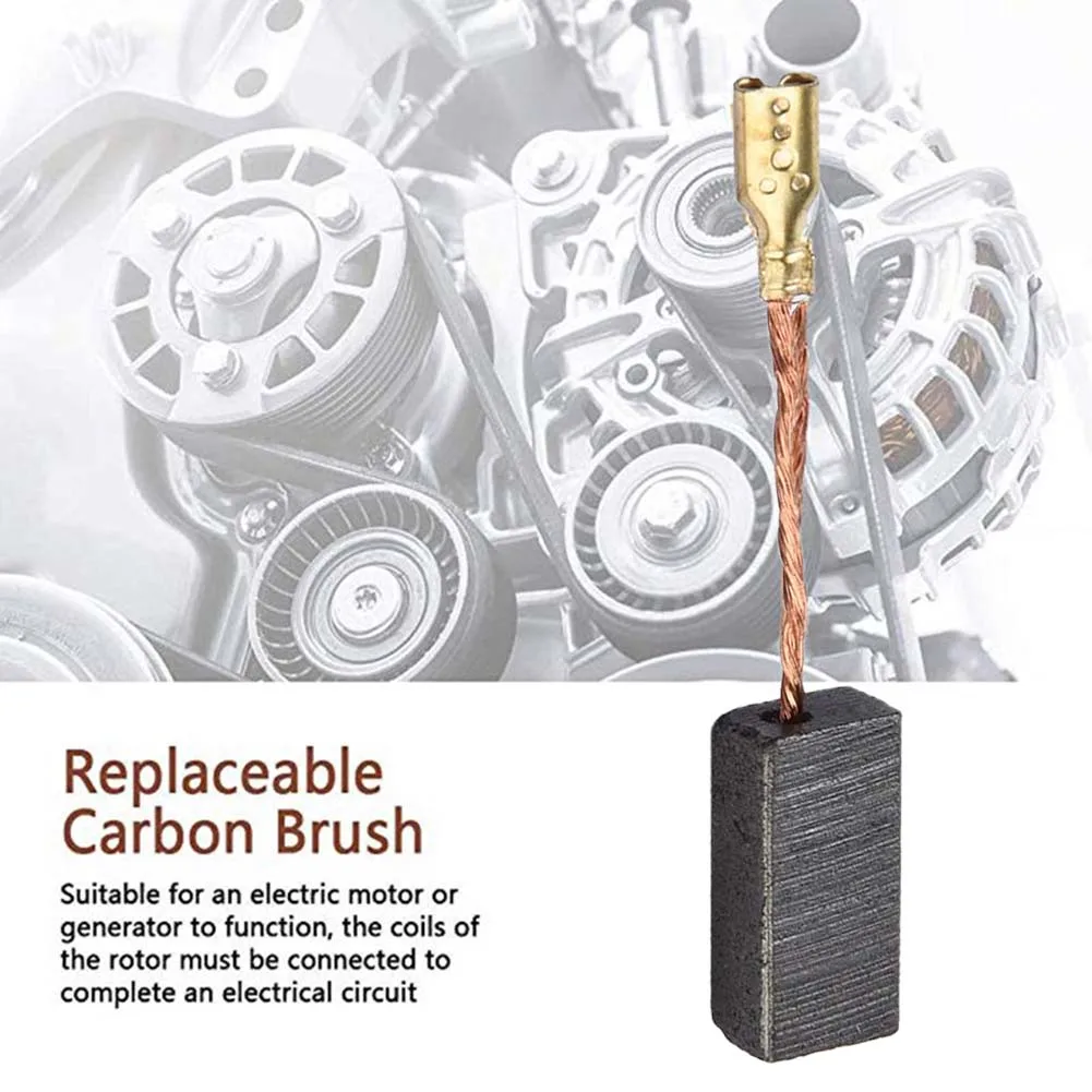 Brush Size Carbon Brushes Carbon Brushes Brush Size (Approx.) 15 x 8 x 5mm Grinder Practical Carbon Metal HighQuality