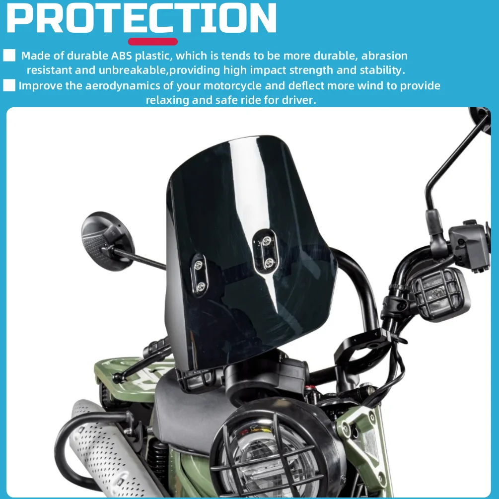 For Honda Hunter Cub CT 125 Trail125 2020-2025 CT125 Windshield Windscreen Wind Deflector Shield Screen Motorcycle Accessories - view 2