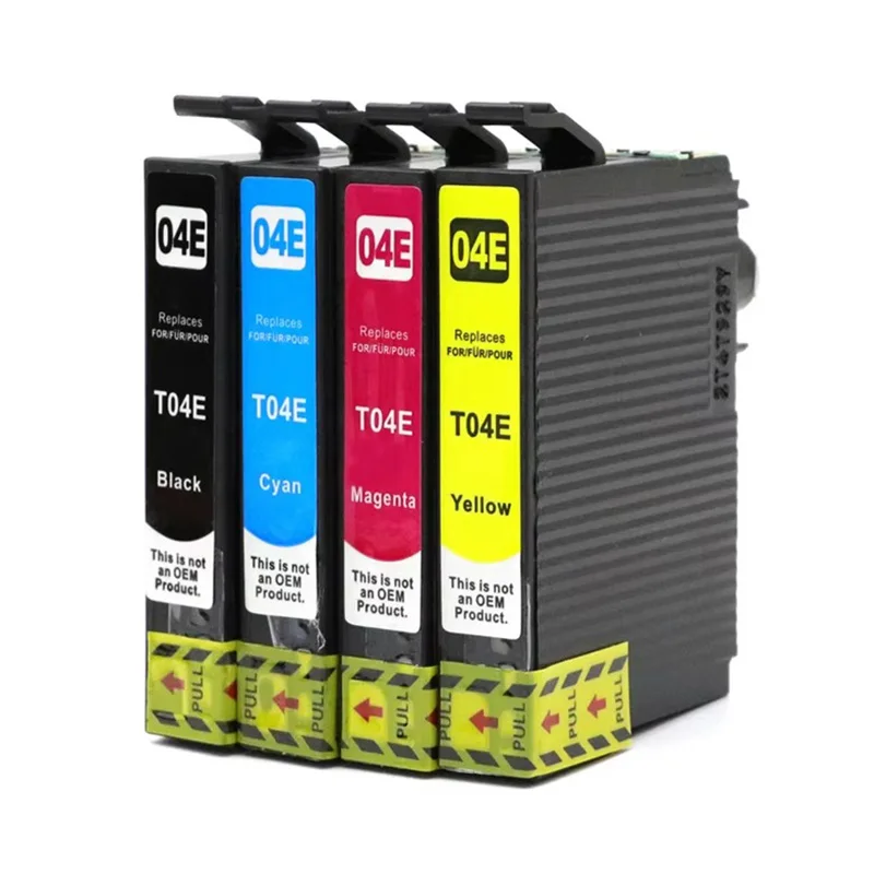 T04E T04E1 T04E4 04E Совместимый картридж для принтера Epson Expression Home XP-2101/XP-4101, WorkForce WF-2831/WF-2851