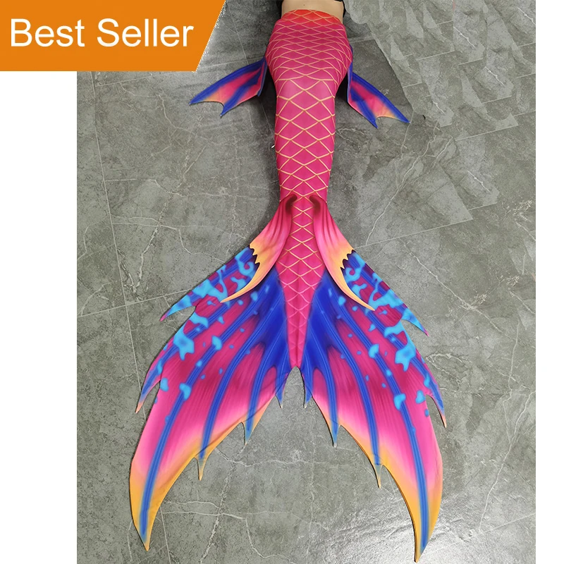 Customized Mermaid Custome Skins Tails Fin for Women Adult Kid Swimming Mermaid Swimwear Cosplay Costume Beach Bikini Artifact
