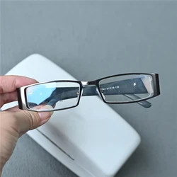 Vazrobe Men Reading Glasses Women Rectangle Eyeglasses Frame Male Narrow Wide Temple Small Spectacles for Prescription Optical