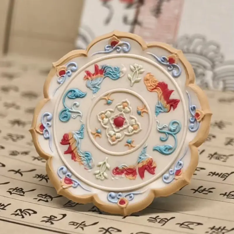 Timbri creativi Sigillo di lacca Parco divertimenti estivo Sigillo di rilievo alieno Testa Incontro Cigno Invito Busta Sigillo Testa di rame