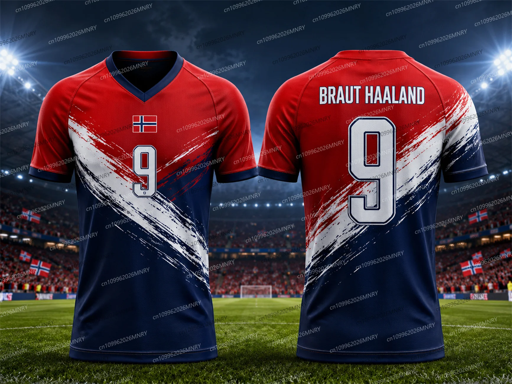 2026 Fan Jersey Norway Håland Jersey Summer Men Jersey Sports Quick Drying Training Uniforms Jersey Mens T shirt  Women Jersey
