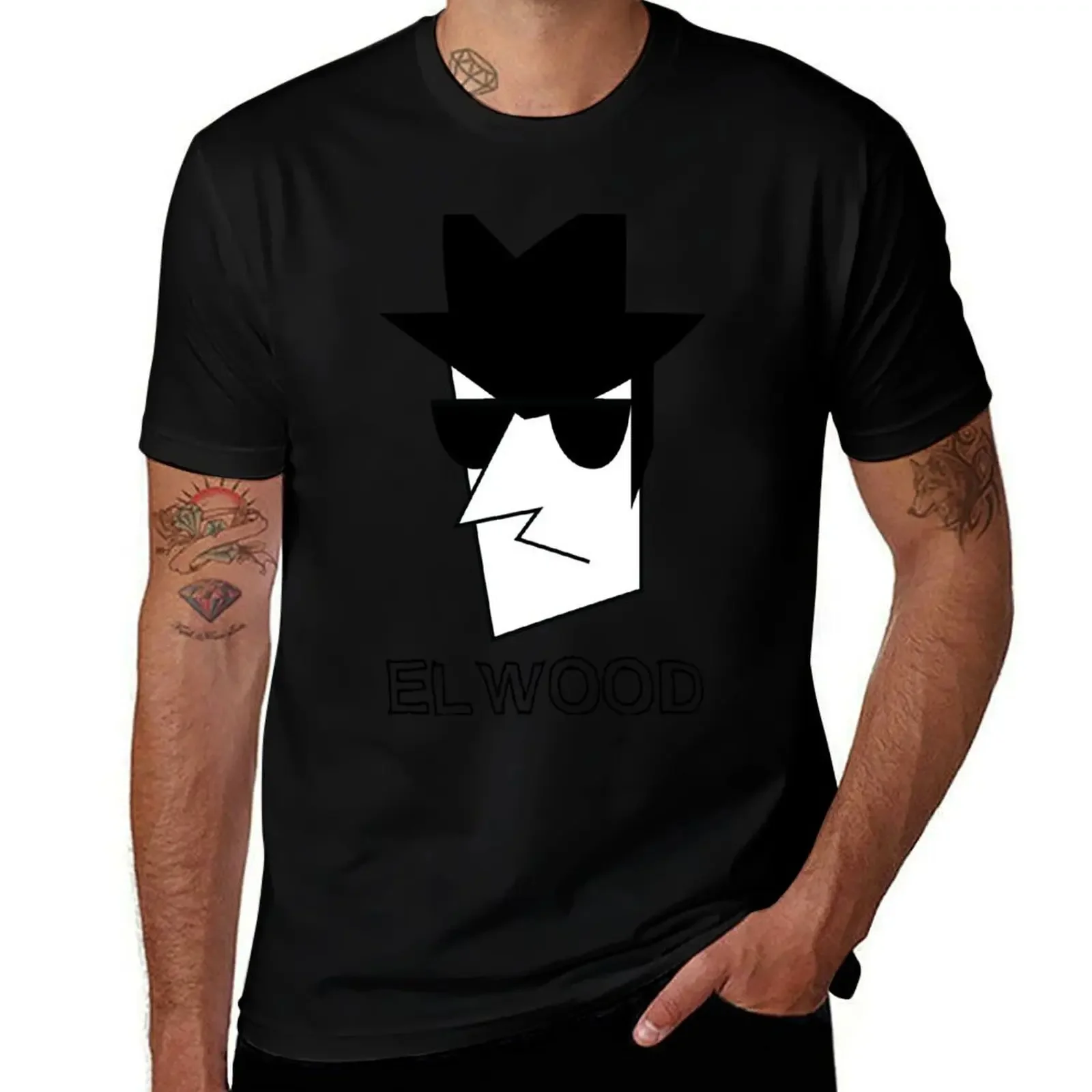 Elwood Blues T-Shirt shirts graphic tee anime stuff graphic t shirt vintage t shirt men