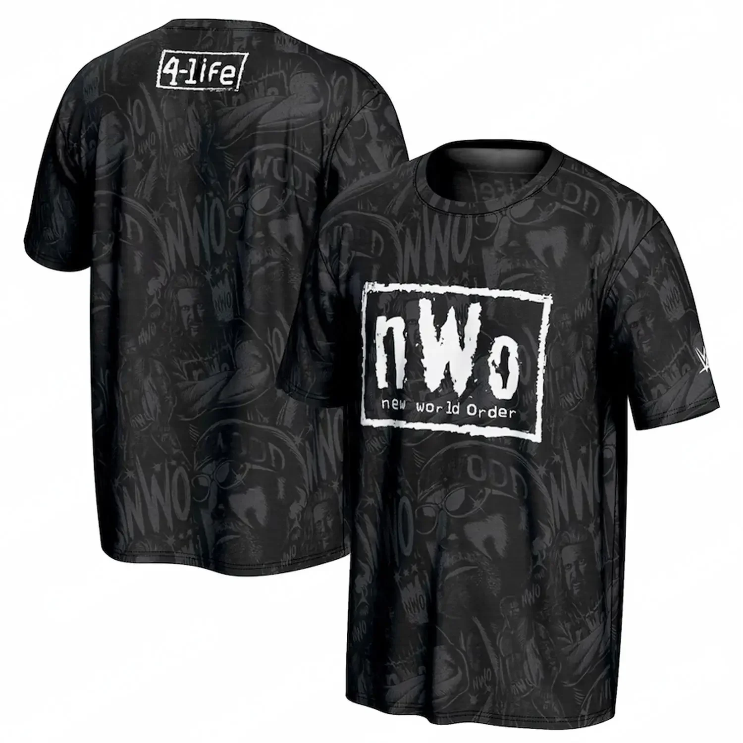 2025 New Summer Wrestling Competition Nwo Prosphere Wolfpac T-Shirt, Suitable For Oversized Children/Adults, Outdoor Sports Top