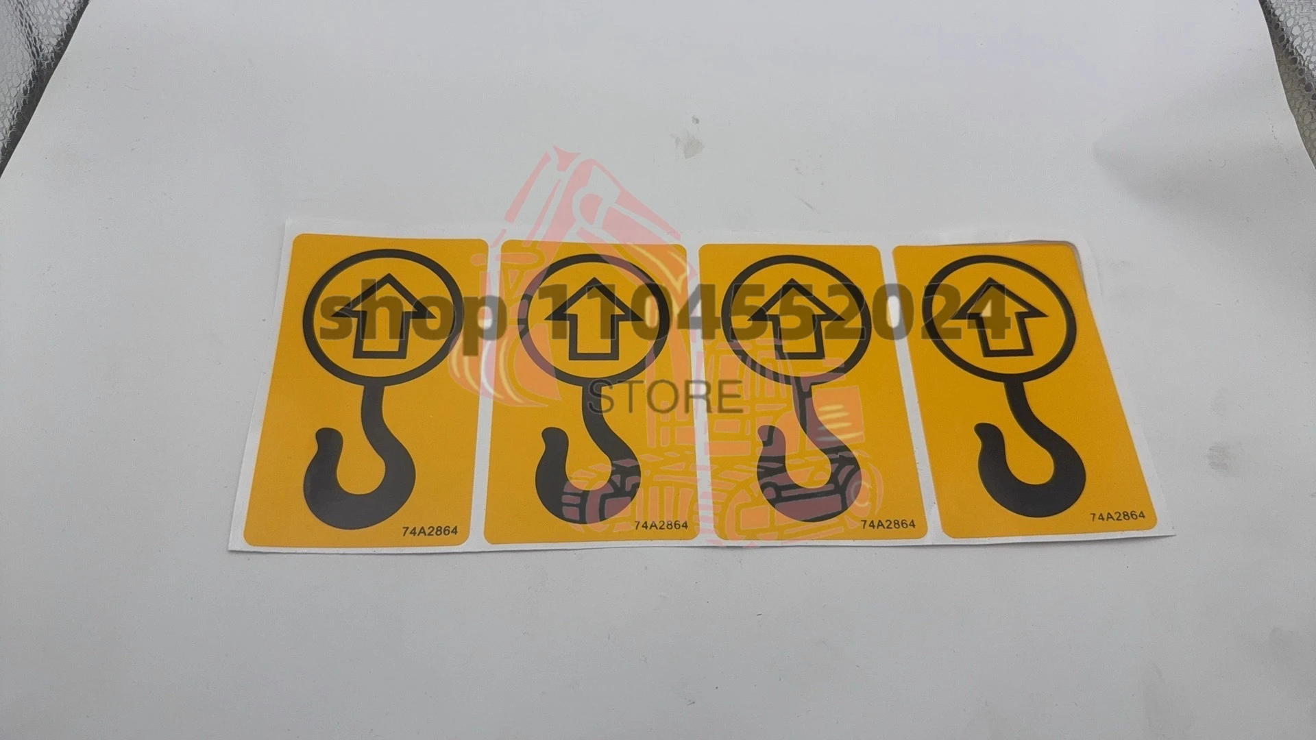 أجزاء حفارة لكوماتسو، كوبيلكو هيتاشي ساني ملصق المحرك ملصق تحذير انتبه إلى ملصق الخطر #5