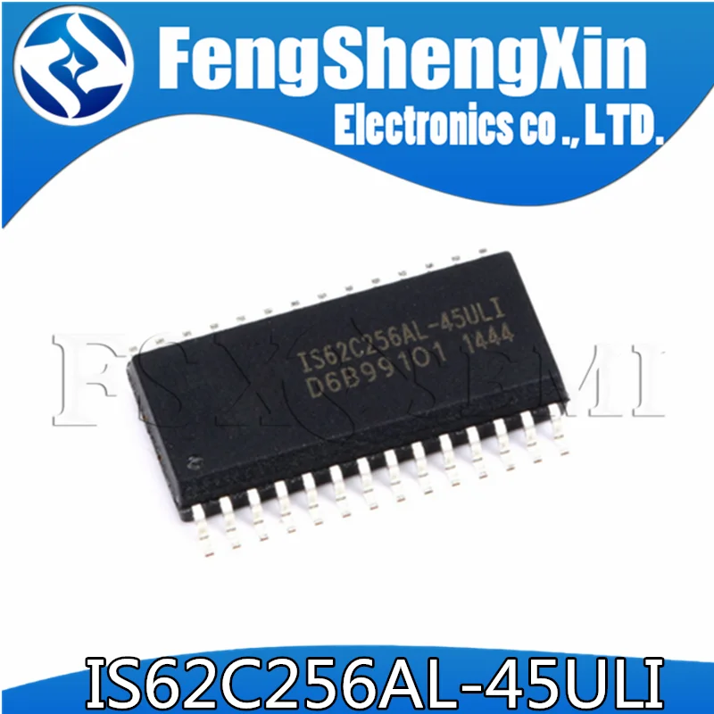 

10pcs/lot IS62C256AL-45ULI IS62C256AL SOP28 32K x 8 LOW POWER CMOS STATIC RAM IC