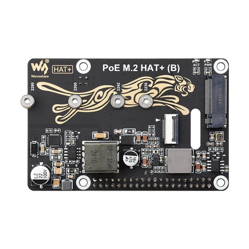 

Waveshare For Raspberry Pi 5 Pcie To M. 2 Expansion Board With Poe Support Nvme For 2230/2242/2260/2280 M. 2 Hard Drives