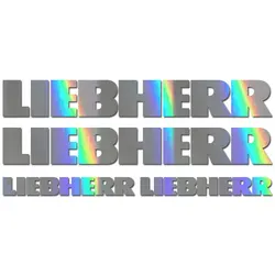 4 pieces For LIEBHERR excavator vinyl Decals Sticker / choose your sizes