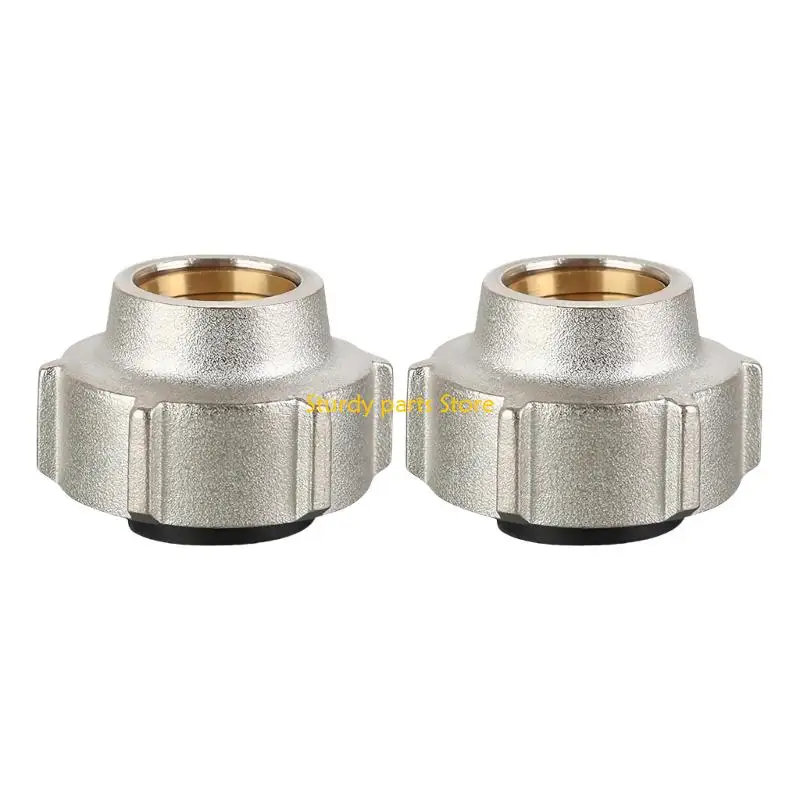 

97qc 2pcs 15mmx3/4 -дюймовый нагревательную систему сжатие сжатие. Подключение латунной трубы Подключаемое гайка.