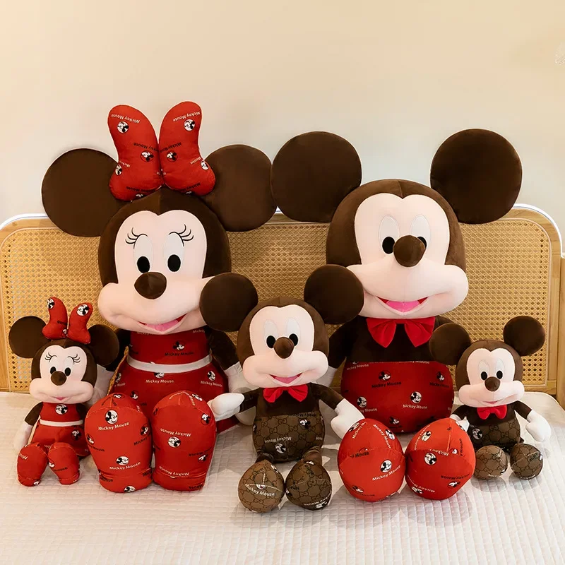 135CM Super Big Size Disney Cartoon Cute Mickey Mouse Minnie Mouse Stuffed Animal Doll Plushies Children's Christmas Day Gifts