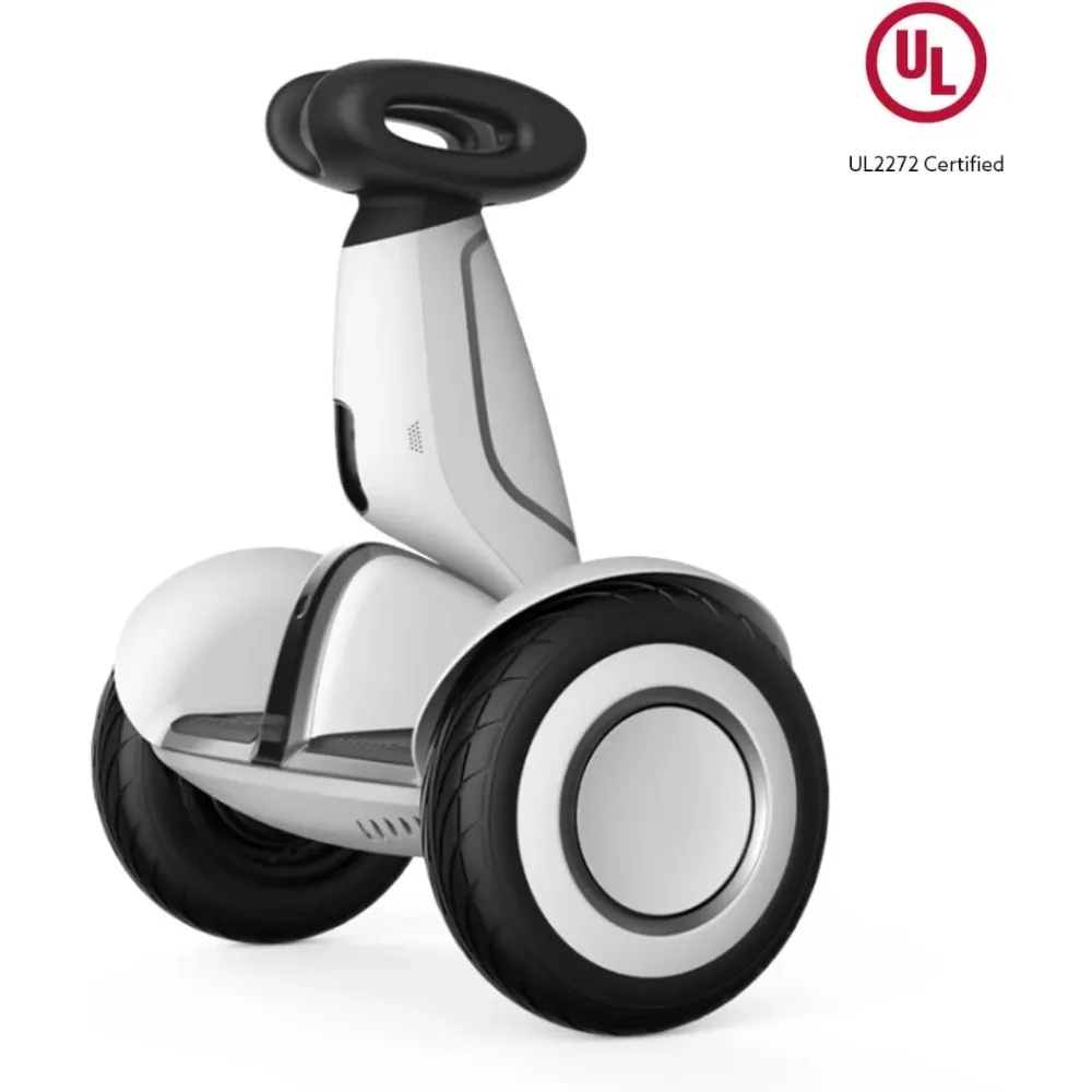 Ninebot S Plus inteligente auto-balanceamento Scooter, iluminação inteligente, controle remoto, até 22 milhas de alcance, 12,5 mph