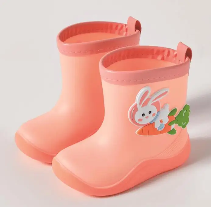 Stivali da pioggia per bambini per ragazzi simpatici animali scarpe da acqua per bambina stivali da pioggia caldi in peluche stivali da pioggia per bambini Drop Shipping