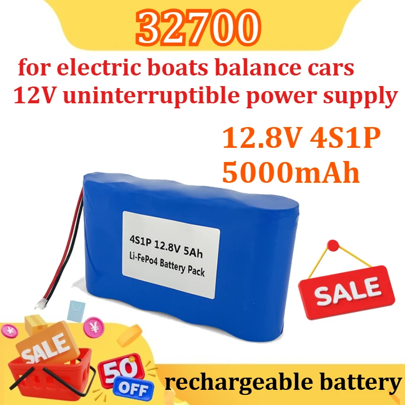 

32700 12.8V 4S1P Battery Pack LiFePO4 Lithium Iron Phosphate Battery 40A Electric Boat Balance 12V Uninterruptible Power Supply
