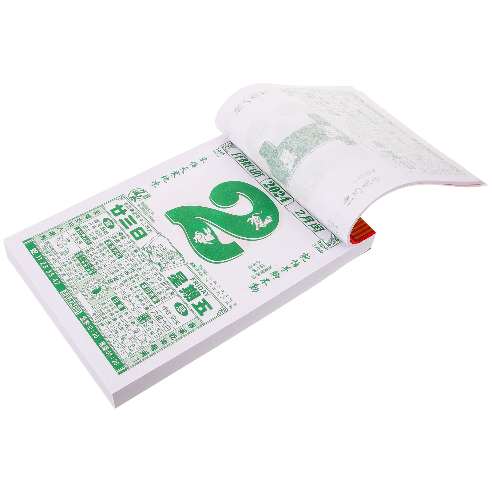 

Lunar Year Calendar Wall Chinese Hanger Classic Style Planner Paper Traditional