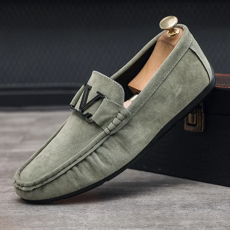 Mens Shoes Male Men\'s Men Sneakers Shoes for Men Luxury Designer Flat Flats Man Loafers Men Suede Man Shoes