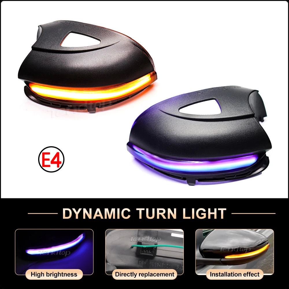 LED Side Rearview Mirror Indicator Blinker Repeater Dynamic Turn Signal Light For Volkswagen VW Golf 6 MK6 GTI R32 2008-2015