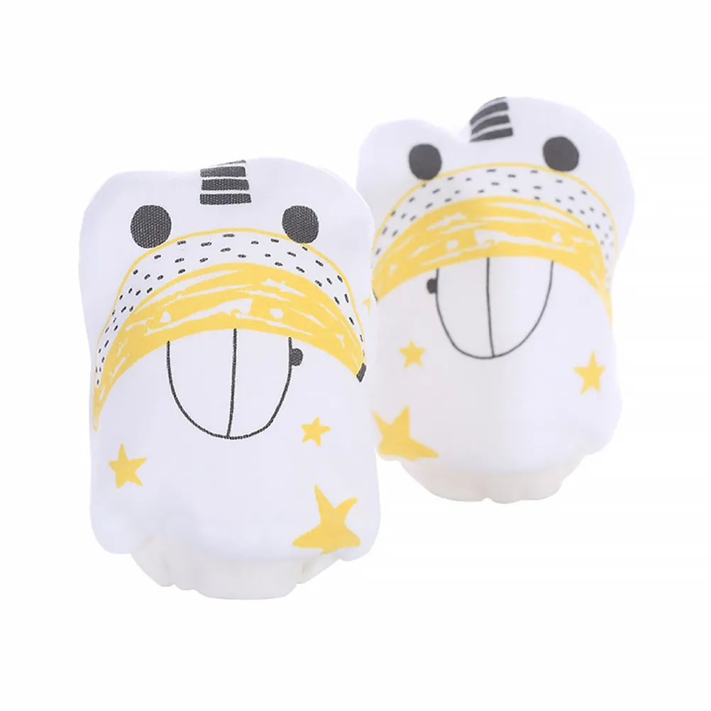 

3pcs Adjustable Cotton Baby Gloves Infant Mittens For Newborns Air-Permeable Cotton Baby Gloves Protection White