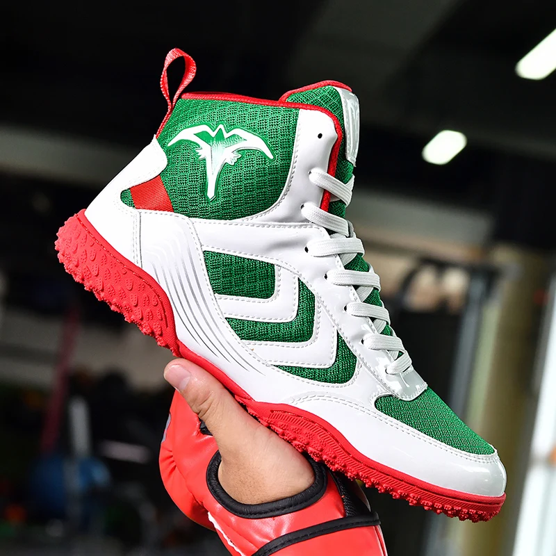 Classic Brand Comfortable Breath Competition Sport Boxing Fighting Boot Professional Wrestling Sneakers Unisex Gym Training Shoe