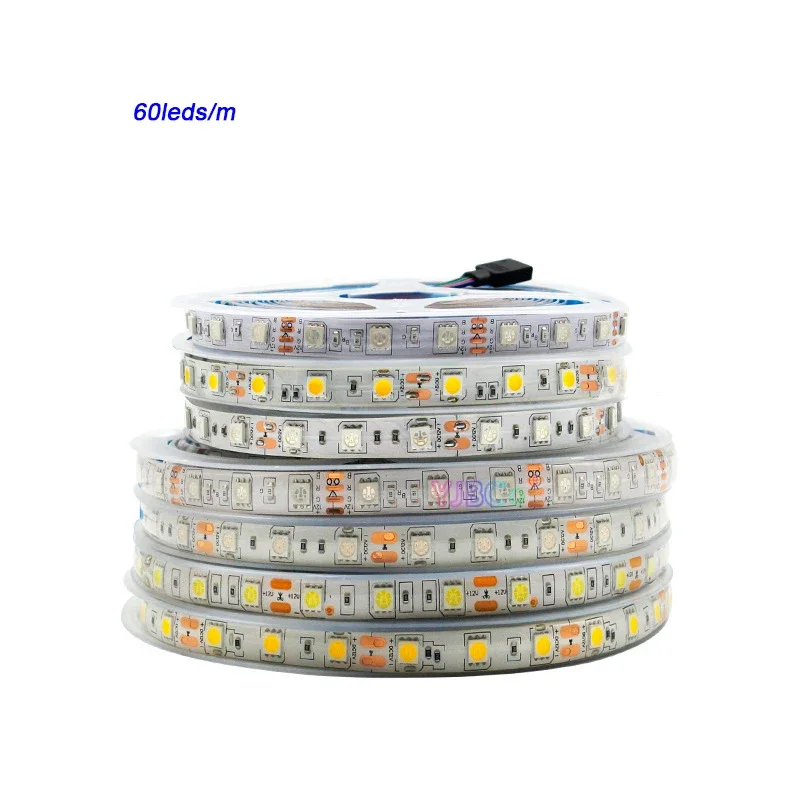 12V 5M 60LEDs/m 120LEDs/m Flexible LED Strip light White/Warm White/Red/Green/Blue/RGB/CCT SMD 5050 Lamp tape IP20/IP65