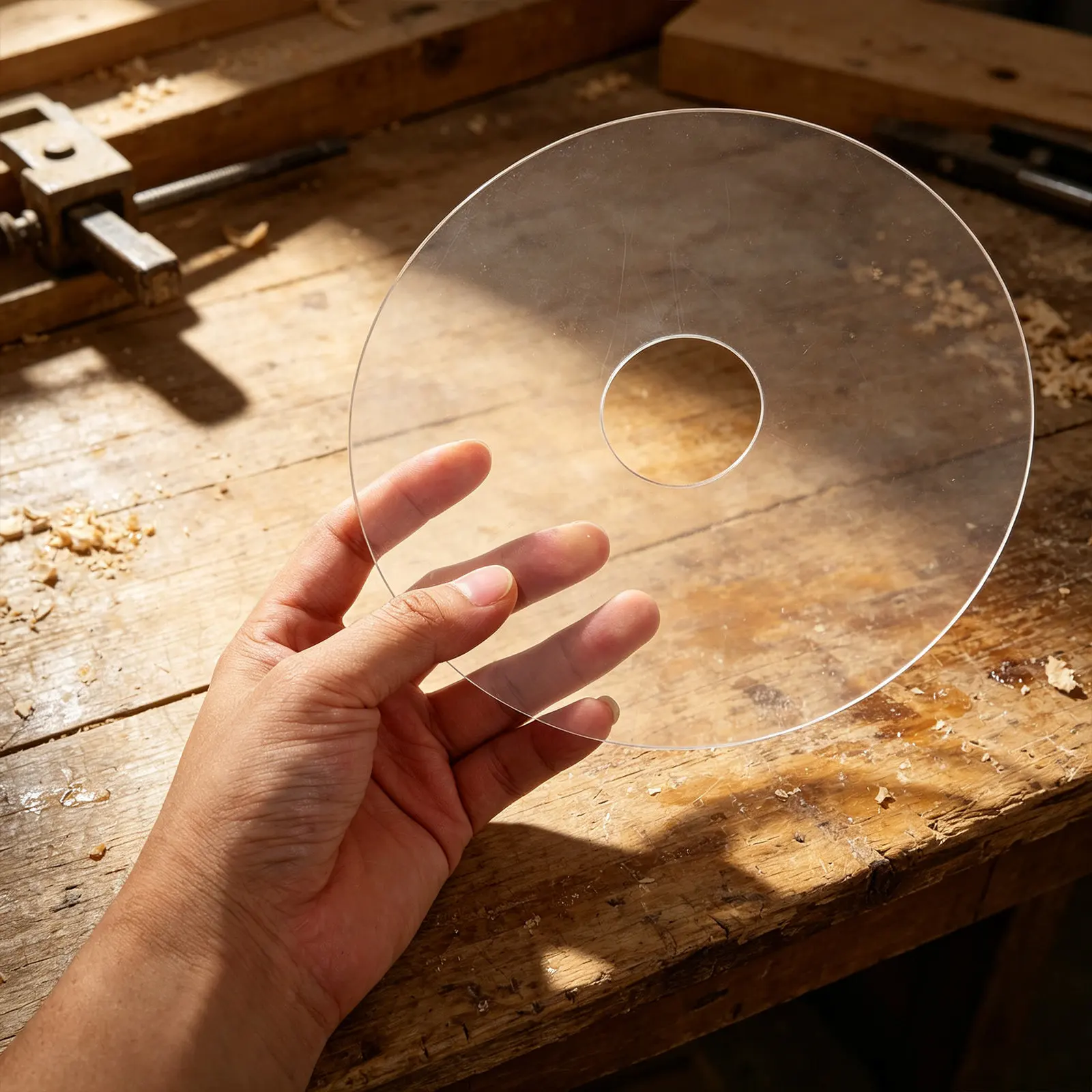 Clear Acrylic Router Template for Woodworking Rectangle Round Valet Tray Tracing Stencils Guide Tools for Crafts DIY Cutting