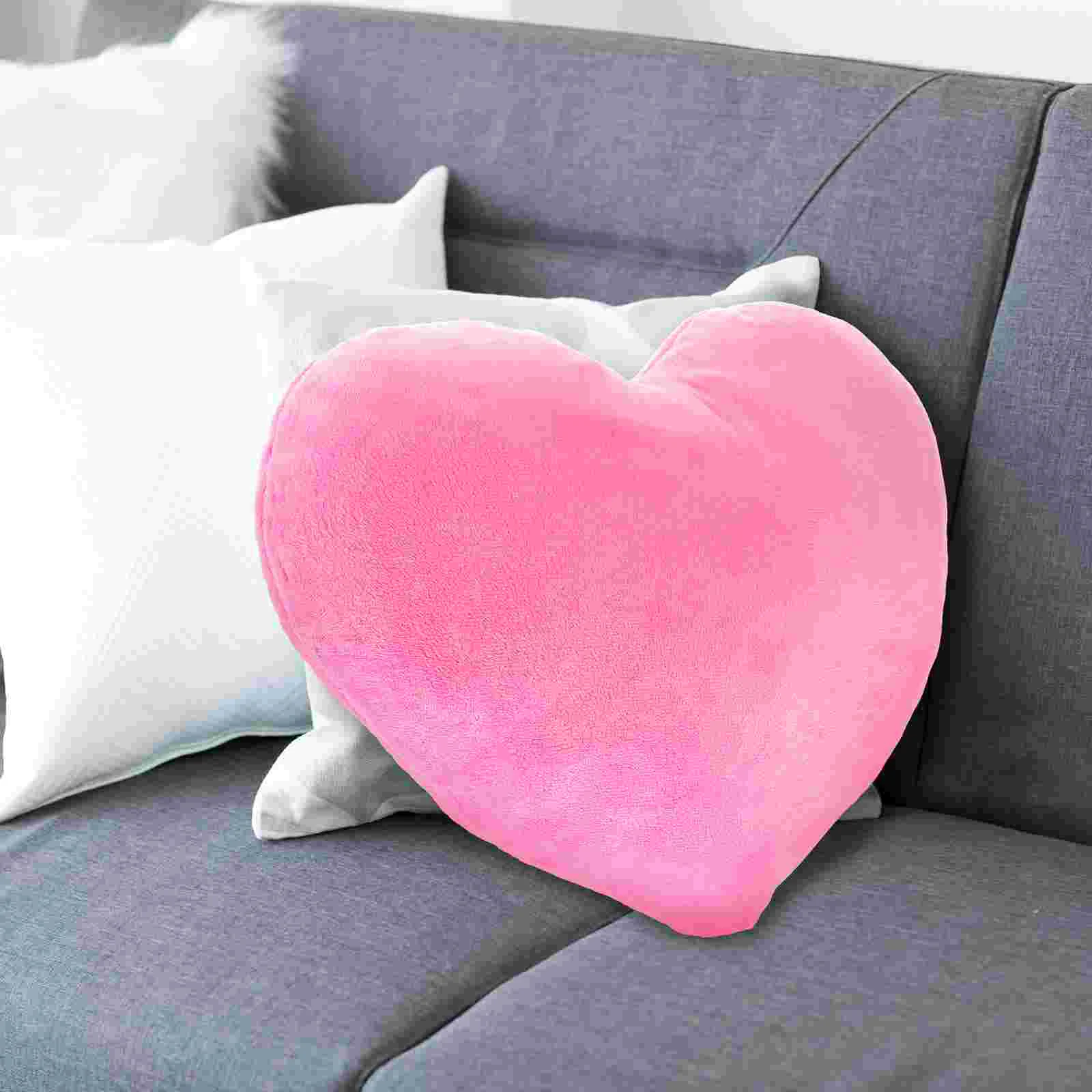 Heart Shaped Pillow Throw Cushion Puppy Toys Decoration Pillows Bed Artificial Valentine for Couch