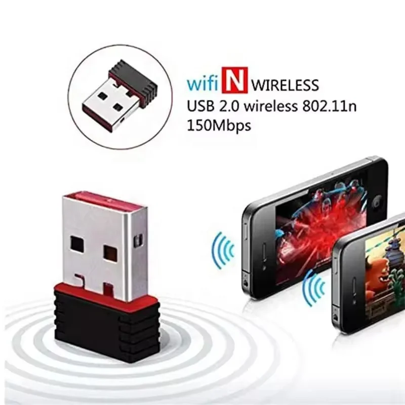 USB WiFi Adapter 150Mbps Adapter for PC USB Ethernet WiFi Dongle Network Card Carte Wi-Fi