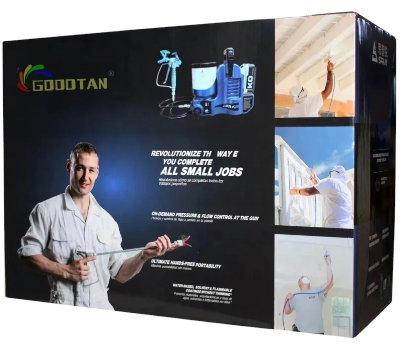 21V Battery Powered Cordless Quickshot Mini Airless Paint Sprayer