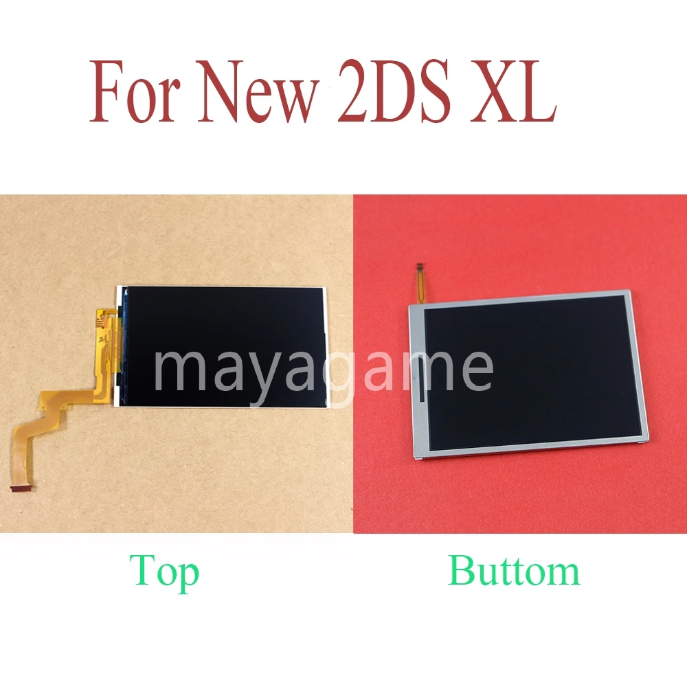 3pcs Original New Top LCD Bottom LCD Screen Replacement For New 2DS XL LL