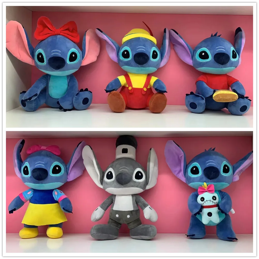 20 سنتيمتر-25 سنتيمتر أنيمي ديزني Kawaii ليلو وستيتش ألعاب من نسيج مخملي دمية لطيف الكرتون غرزة الملاك لينة محشوة دمى هدايا أعياد ميلاد للأطفال #2