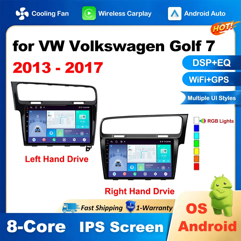 

Car Video for VW Volkswagen Golf 7 2013 2014 2015 2016 2017 Multimedia Radio Player Wireless Carplay GPS Touch Screen DSP Stereo