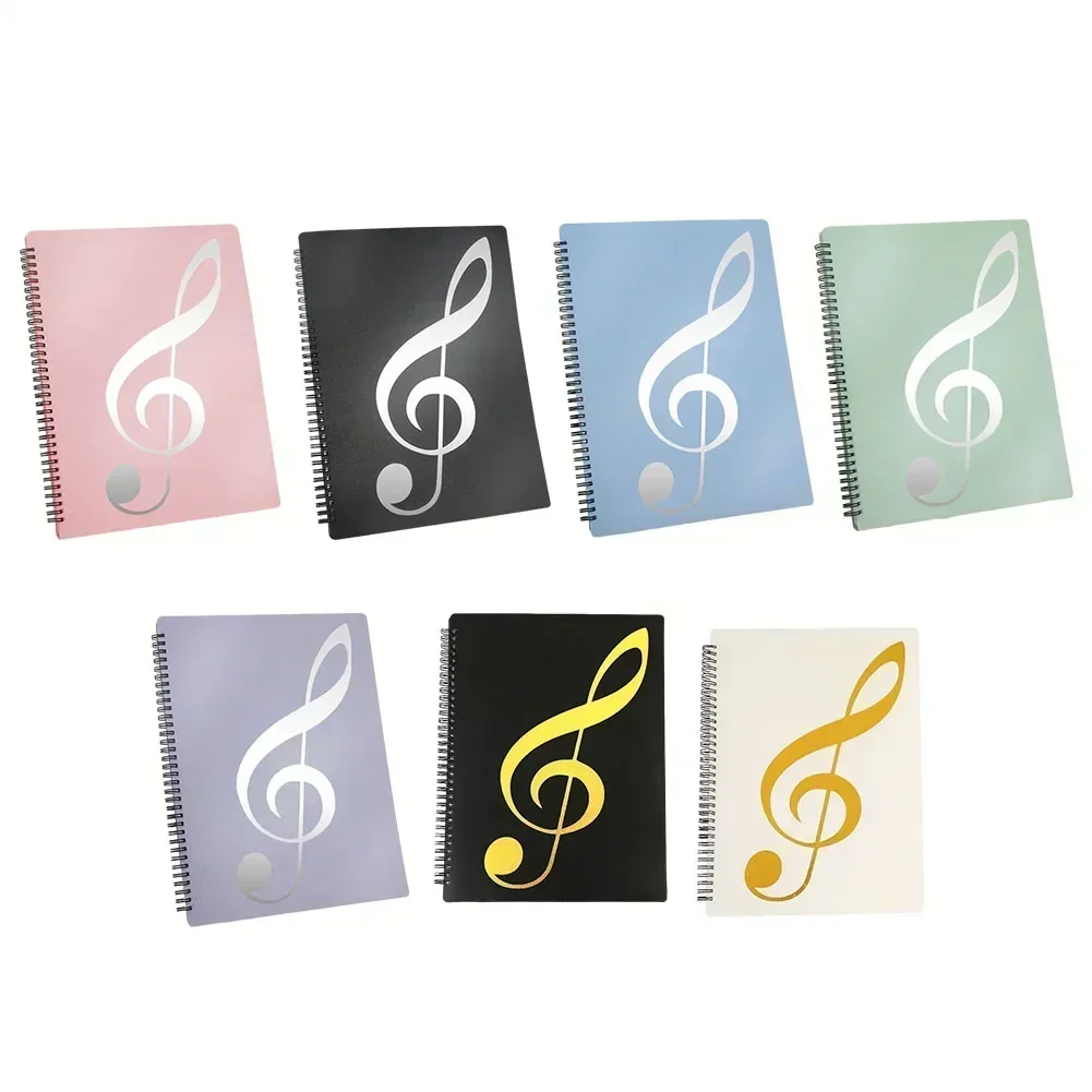 Flexible 40 Pages Piano Music Score Folder A4 Music Book Clip Sheet Note Folder Piano Paper Sheets Music Score For Practice - Image 6