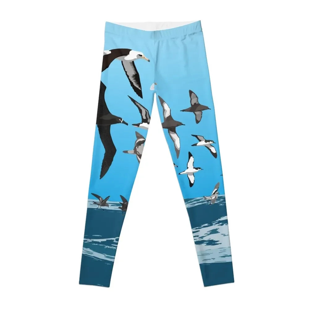 

Seabirds of North America (no text) Leggings Tight fitting woman sport pants Women's fitness Womens Leggings